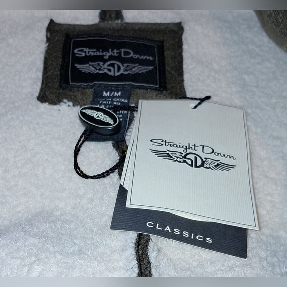 Straight Down Brown with Cream Sherpa Lining Fall/Winter Jacket NWT - Picture 6 of 9